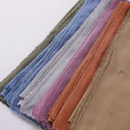 Chiffon Embroidered Hijab detail