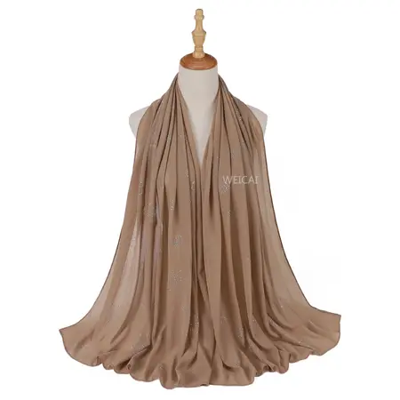 Chiffon Floral Scarf Shawl detail