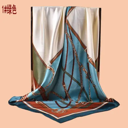 Fringed Printed Scarf Shawl – 90 × 90 cm detail