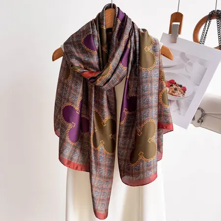 Silk Scarf Shawl – 90 × 180cm detail