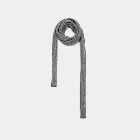 Women's Wool Lightweight Narrow Scarf Shawl – 240 × 4 cm detail