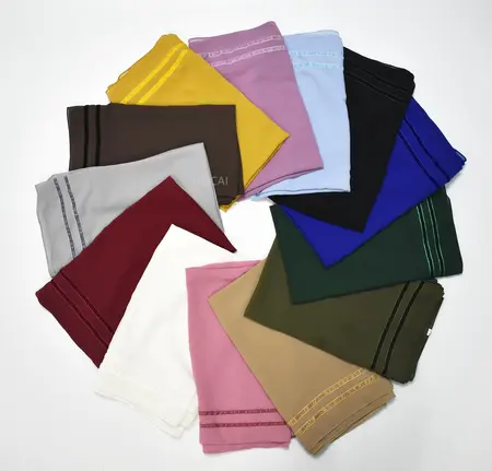 Chiffon Solid Color Hijab detail