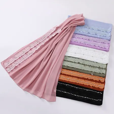 Chiffon Headscarf detail