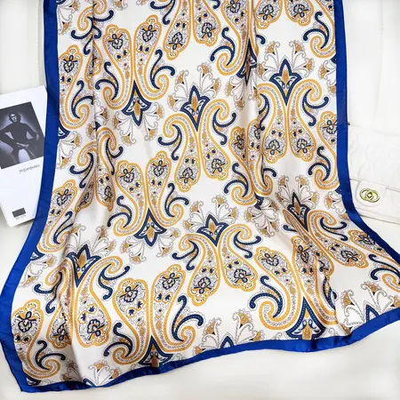 Silk Scarf Shawl detail