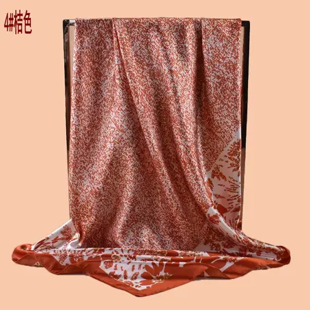 Floral Printed Scarf Shawl – 90 × 90 cm detail