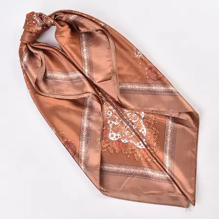 Women's Silk Scarf Shawl – 90 × 90 cm detail