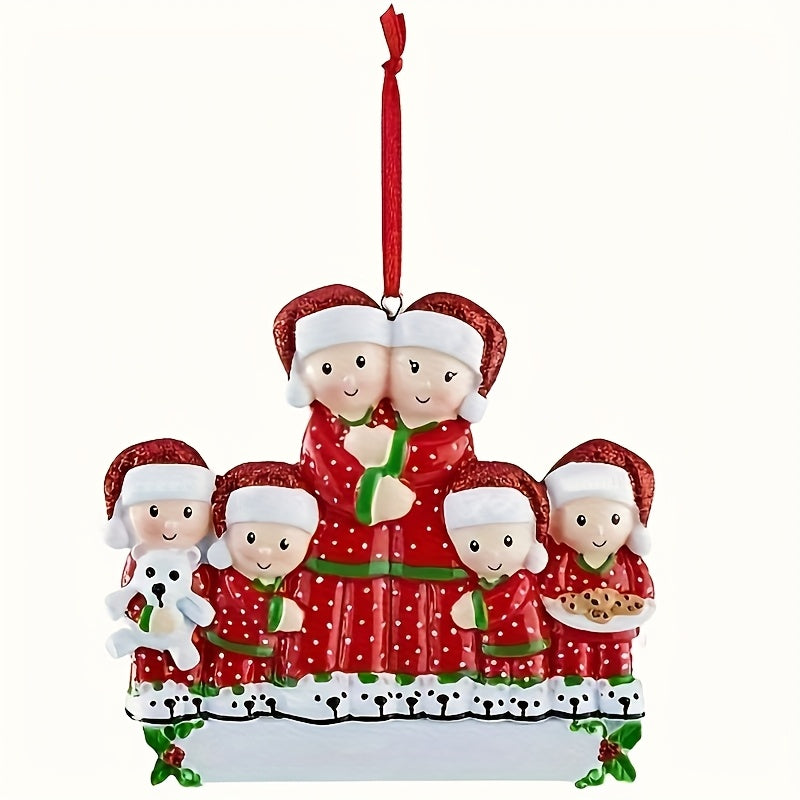 DIY Personalized custom pendant, resin material, family Christmas decoration pendant that can be customized with names/words