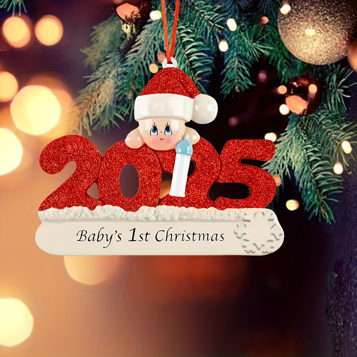 DIY Personalized custom pendant, resin material, family Christmas decoration pendant that can be customized with names/words