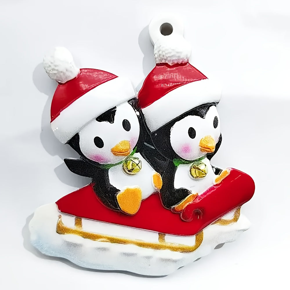 DIY Personalized custom pendant, resin material, family Christmas decoration pendant that can be customized with names/words