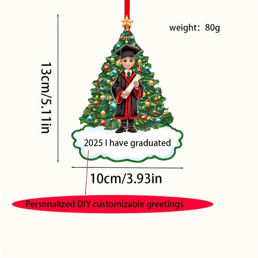 DIY Personalized custom pendant, resin material, family Christmas decoration pendant that can be customized with names/words