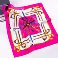 European and American fashion scepter chain, twill printed scarf 60cm small square scarf women's silk scarf, scarf