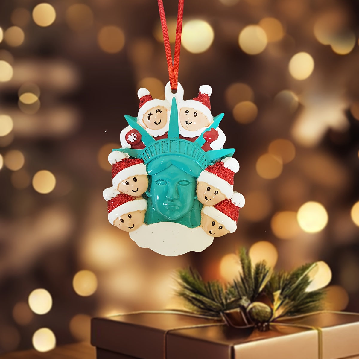 DIY Personalized custom pendant, resin material, family Christmas decoration pendant that can be customized with names/words