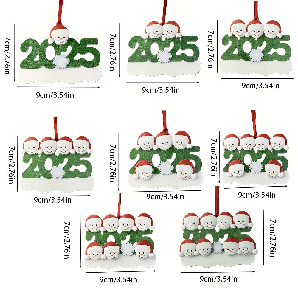 DIY Personalized custom pendant, resin material, family Christmas decoration pendant that can be customi