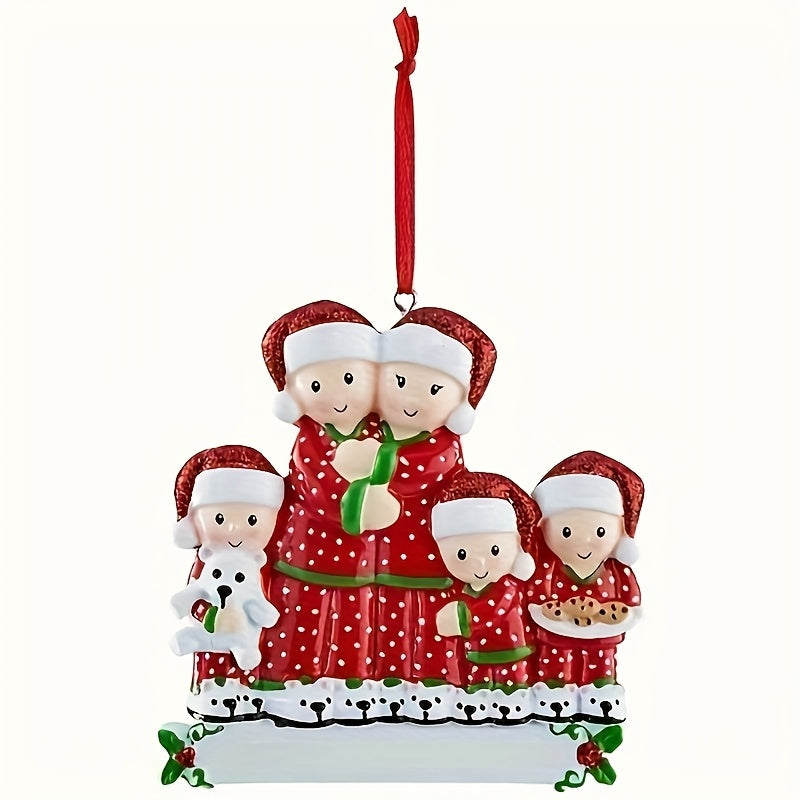 DIY Personalized custom pendant, resin material, family Christmas decoration pendant that can be customized with names/words