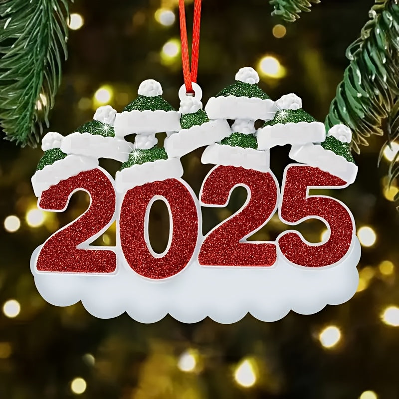 DIY Personalized custom pendant, resin material, family Christmas decoration pendant that can be customized with names/words