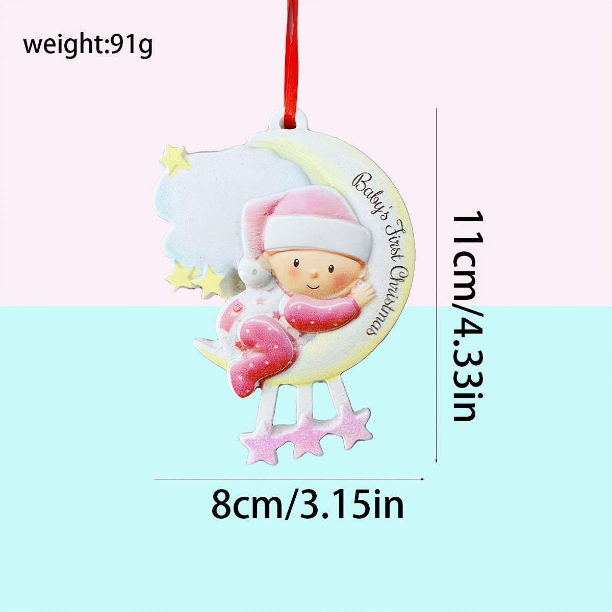 DIY Personalized custom pendant, resin material, New baby family Christmas decoration pendant that can be customized with names/words