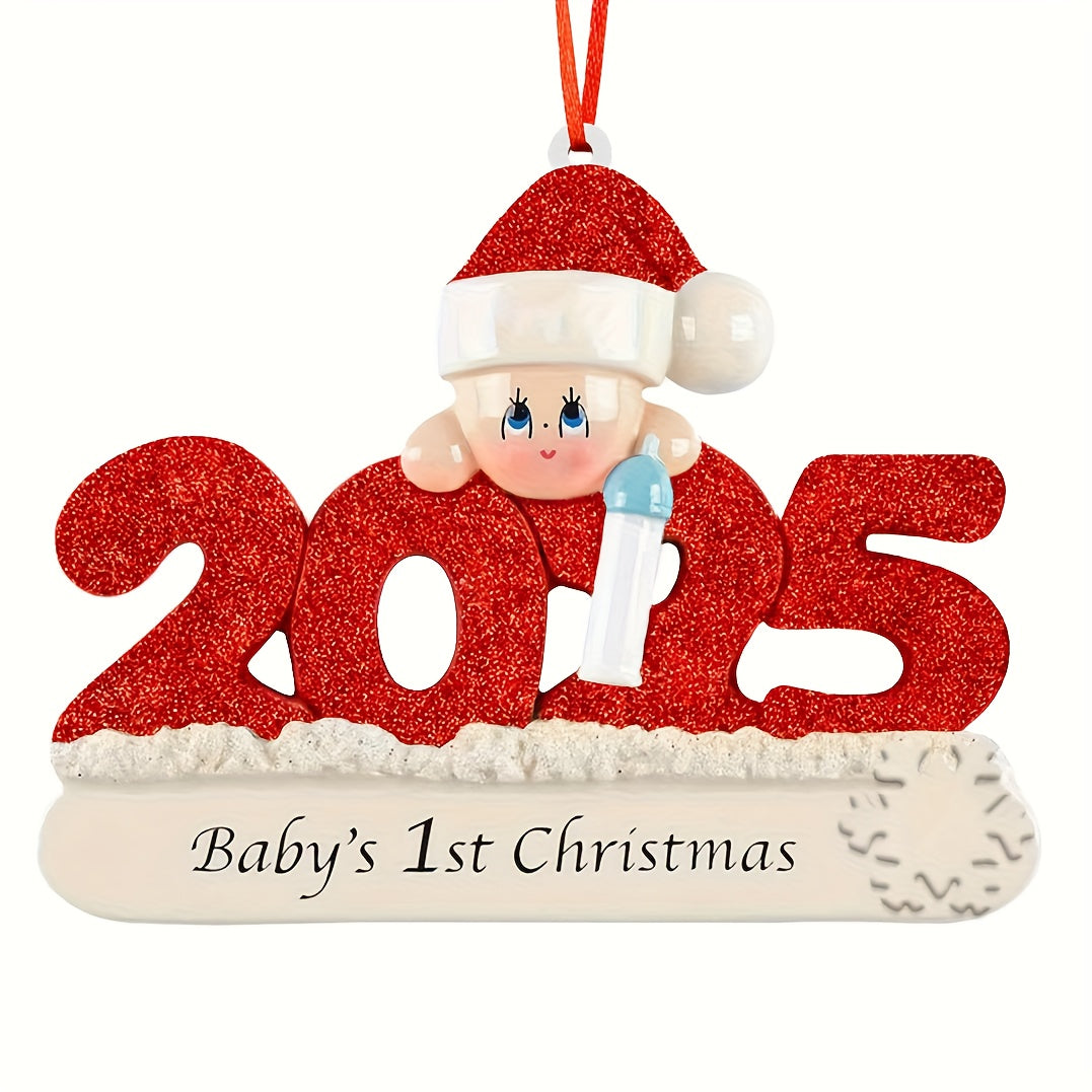 DIY Personalized custom pendant, resin material, family Christmas decoration pendant that can be customized with names/words