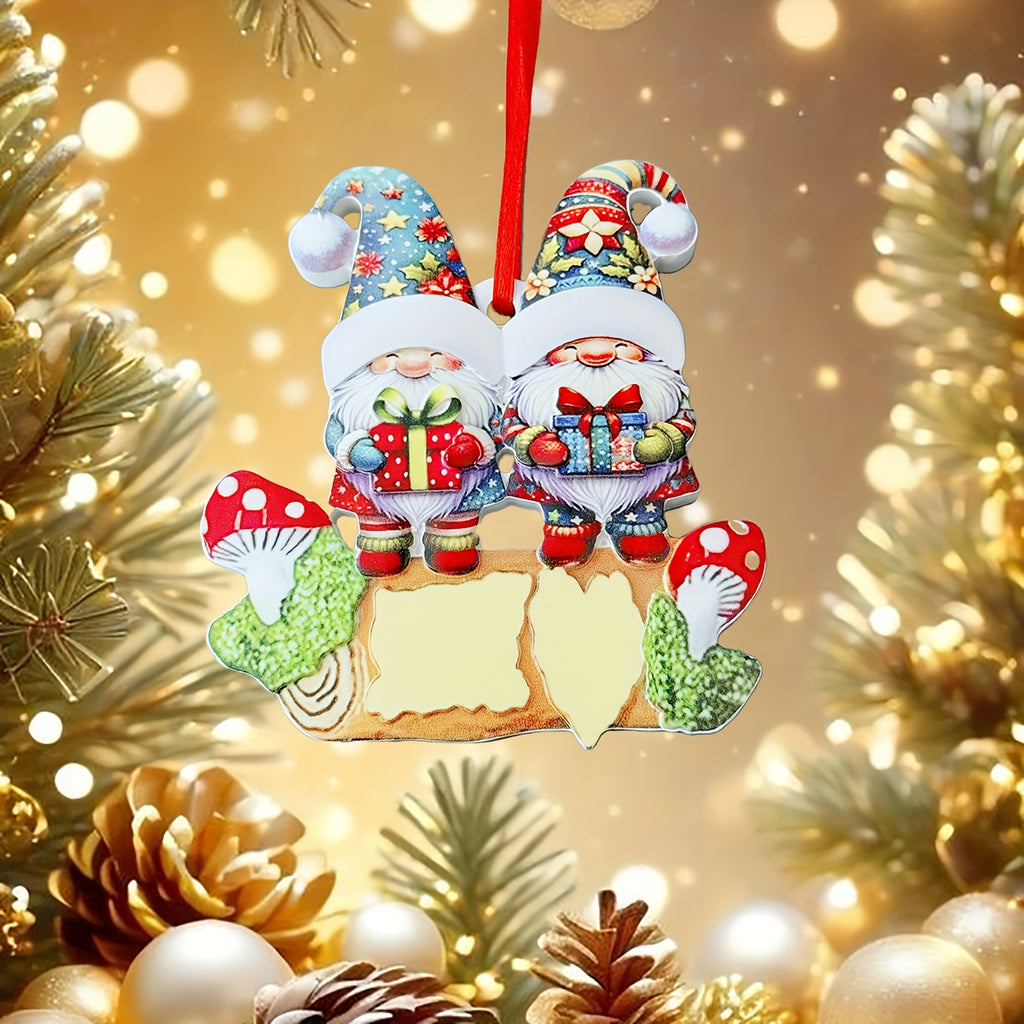 DIY Personalized custom pendant, resin material, family Christmas decoration pendant that can be customized with names/words