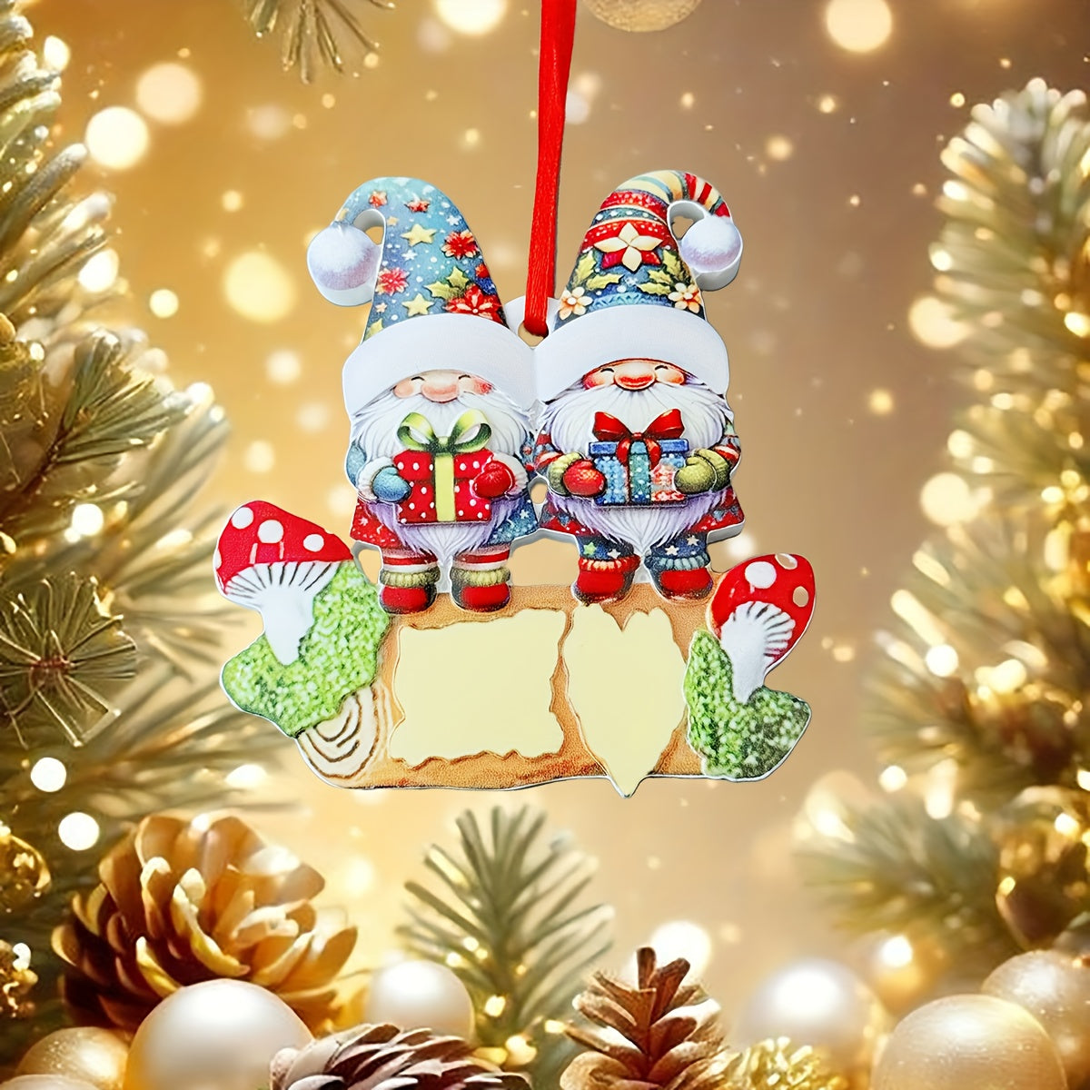 DIY Personalized custom pendant, resin material, family Christmas decoration pendant that can be customized with names/words