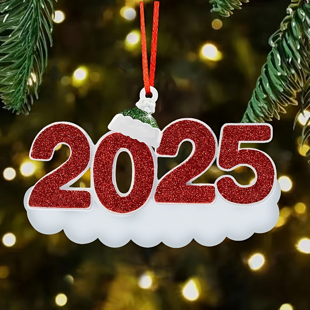 DIY Personalized custom pendant, resin material, family Christmas decoration pendant that can be customized with names/words