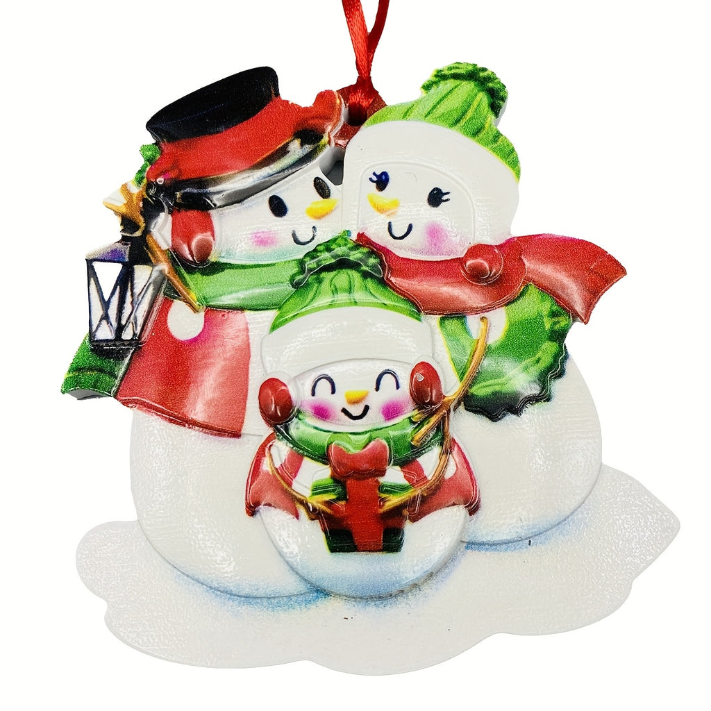 DIY Personalized custom pendant, resin material, family Christmas decoration pendant that can be customized with names/words