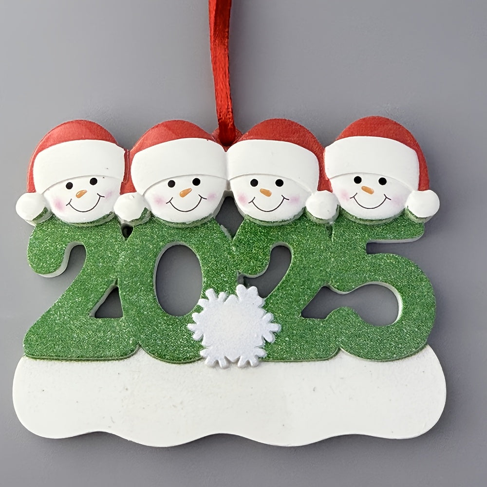 DIY Personalized custom pendant, resin material, family Christmas decoration pendant that can be customi