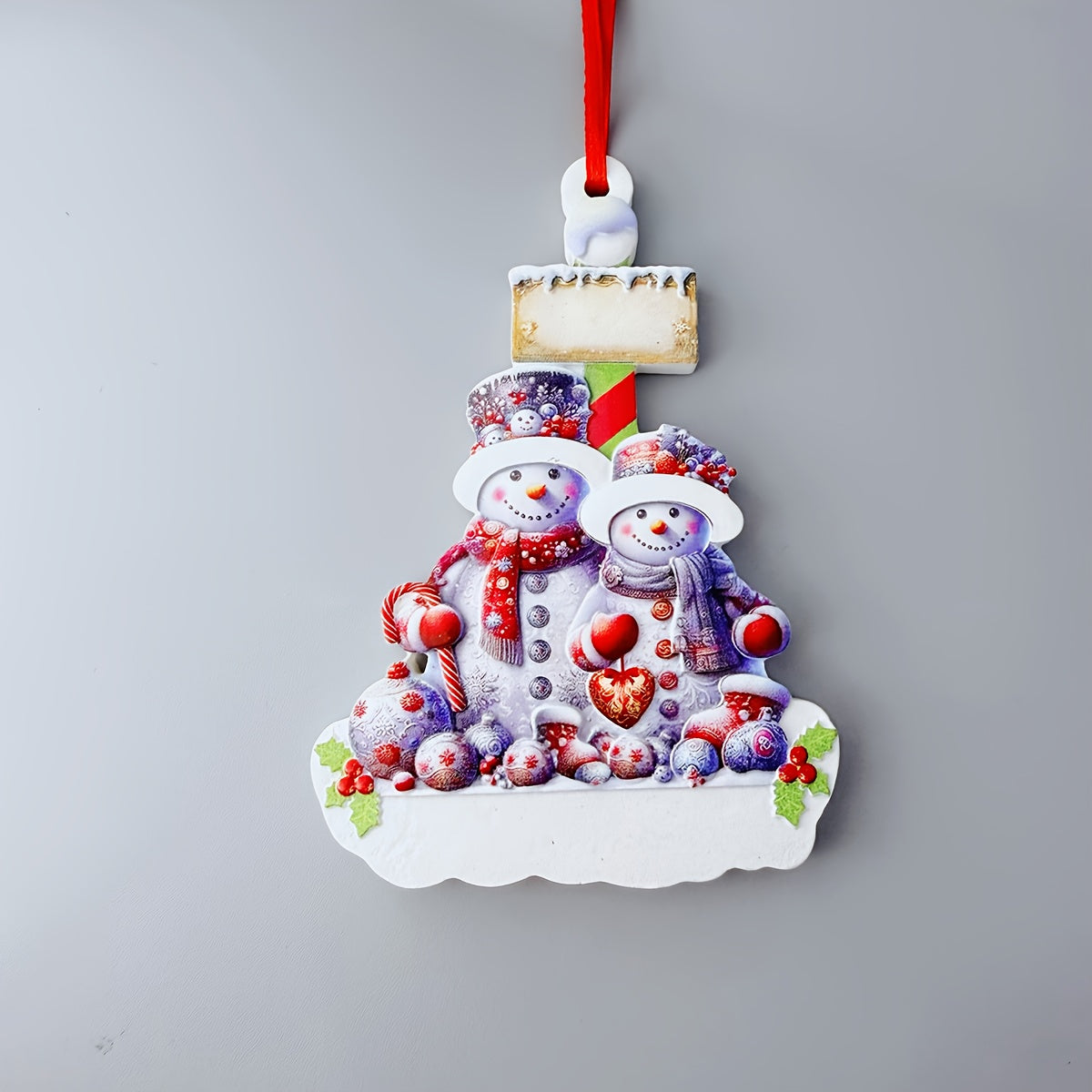 DIY Personalized custom pendant, resin material, family Christmas decoration pendant that can be customi