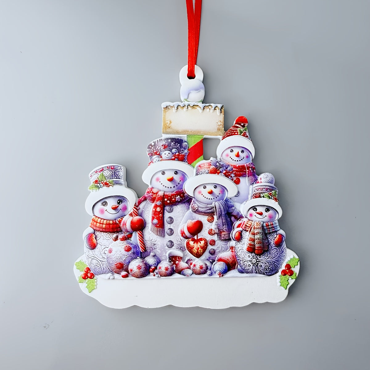 DIY Personalized custom pendant, resin material, family Christmas decoration pendant that can be customi