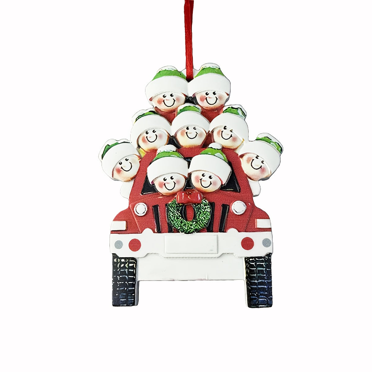 DIY Personalized custom pendant, resin material, family Christmas decoration pendant that can be customized with names/words