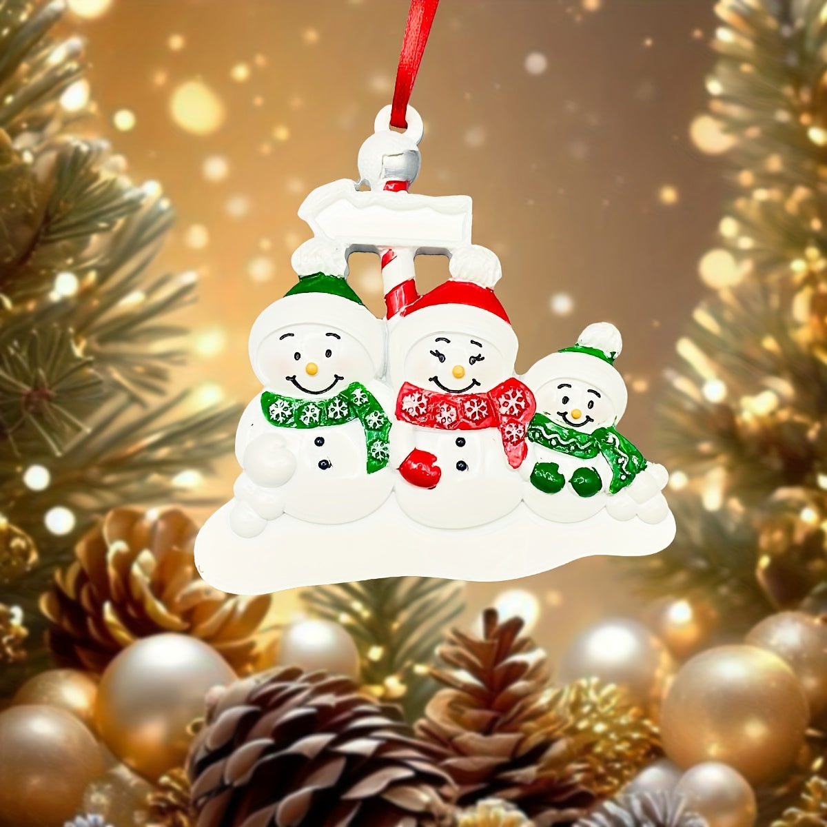 DIY Personalized custom pendant, resin material, family Christmas decoration pendant that can be customized with names/words