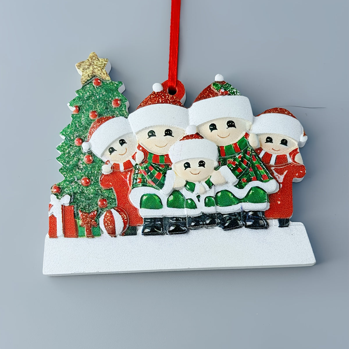 DIY Personalized custom pendant, resin material, family Christmas decoration pendant that can be customi