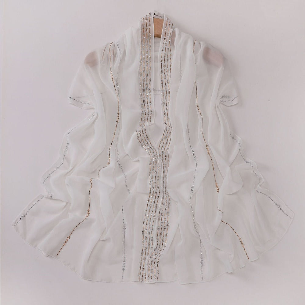 New Pearl Chiffon Boutique Hot Diamond Long Towel Middle East Africa Head Towel South East Asia Head Towel