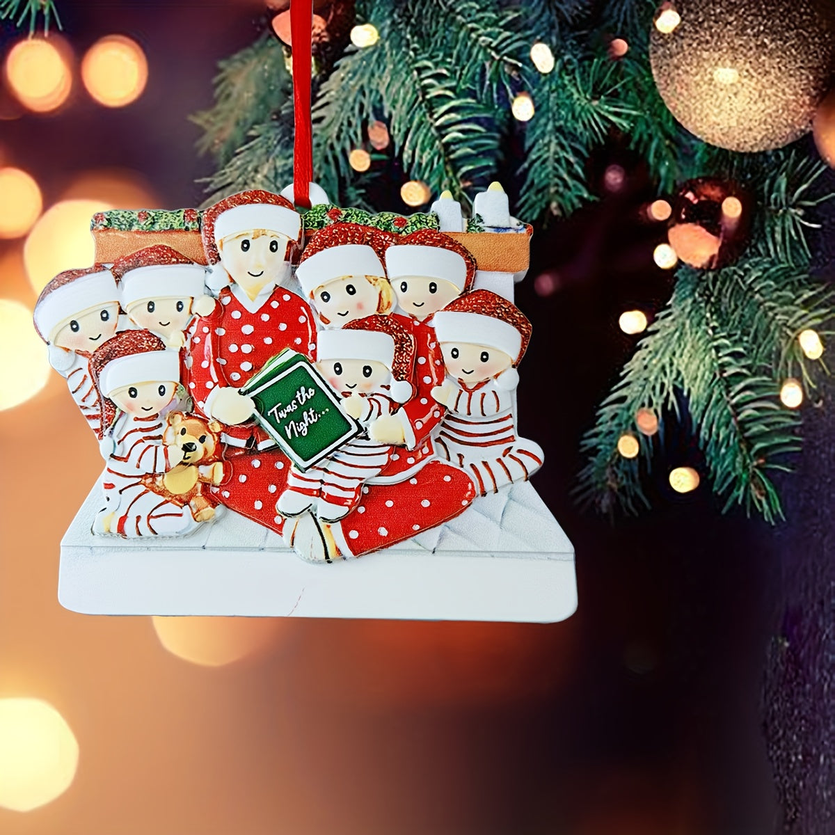 DIY Personalized custom pendant, resin material, family Christmas decoration pendant that can be customized with names/words