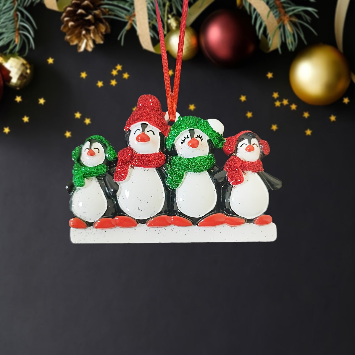 DIY Personalized custom pendant, resin material, family Christmas decoration pendant that can be customized with names/words