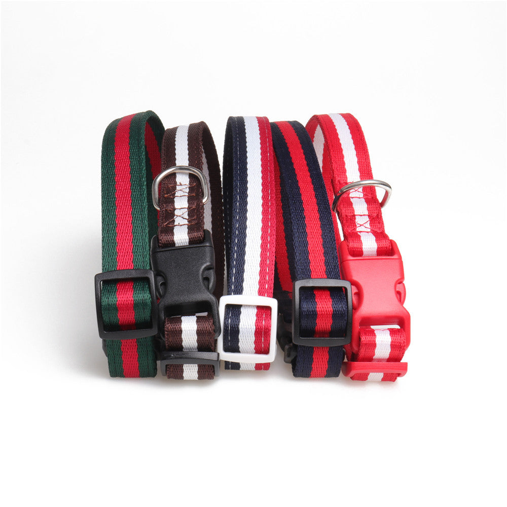 New Spot Medium and Large Dog Pet Collar, Nylon, Dog Leash, Factory Direct Sales