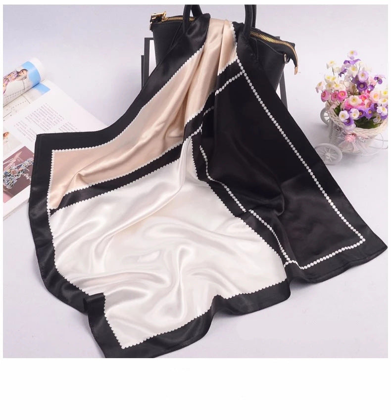 Simulation silk small square scarf professional scarf women's 60 * 60cm silk scarf