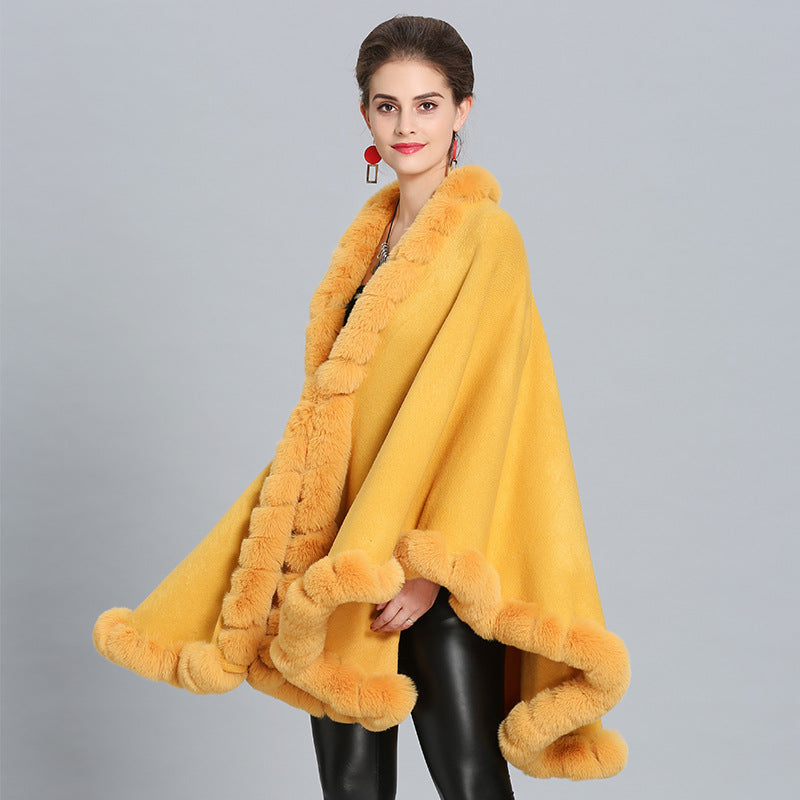 Autumn and winter new scarf shawl cape shawl large size knitted shawl cape 1388