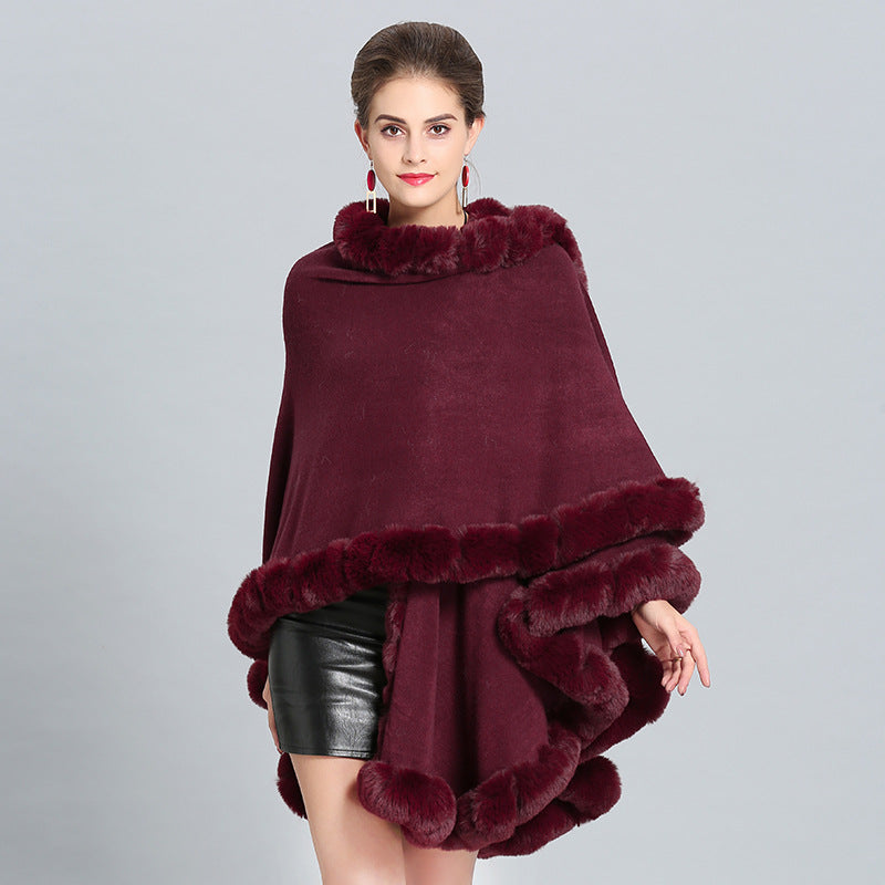 Autumn and winter new scarf shawl cape shawl large size knitted shawl cape 1388