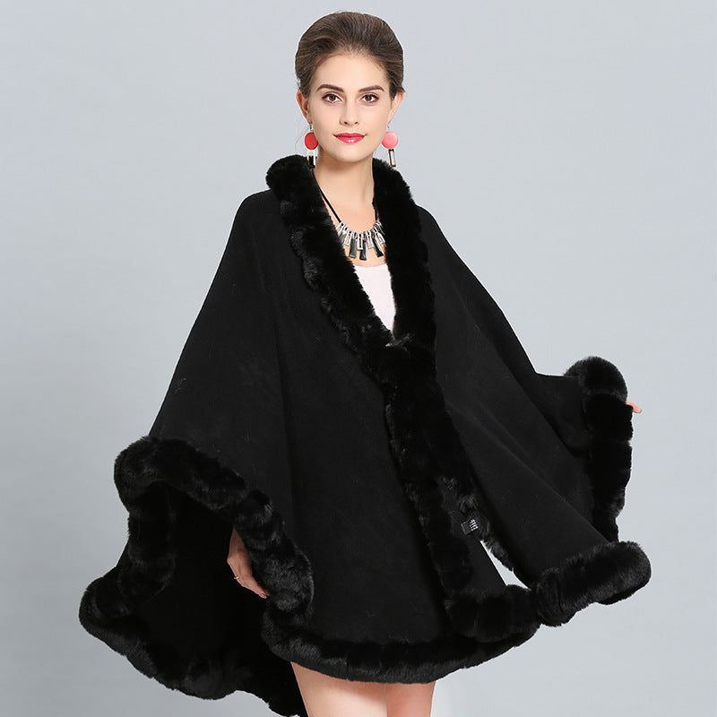 Autumn and winter new scarf shawl cape shawl large size knitted shawl cape 1388