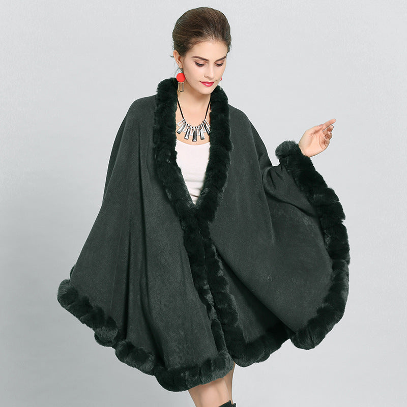Autumn and winter new scarf shawl cape shawl large size knitted shawl cape 1388