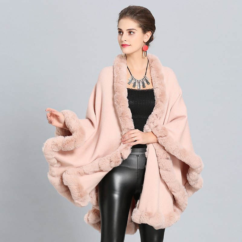 Autumn and winter new scarf shawl cape shawl large size knitted shawl cape 1388