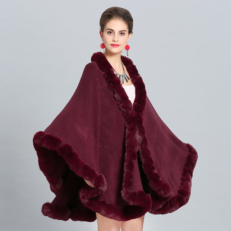 Autumn and winter new scarf shawl cape shawl large size knitted shawl cape 1388