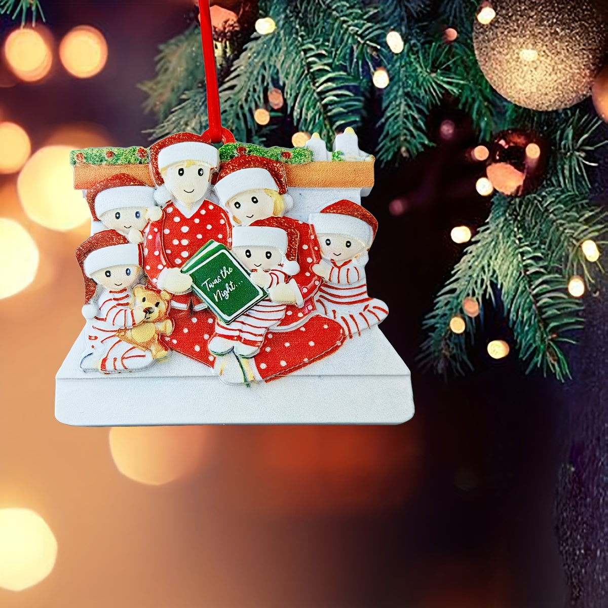 DIY Personalized custom pendant, resin material, family Christmas decoration pendant that can be customized with names/words