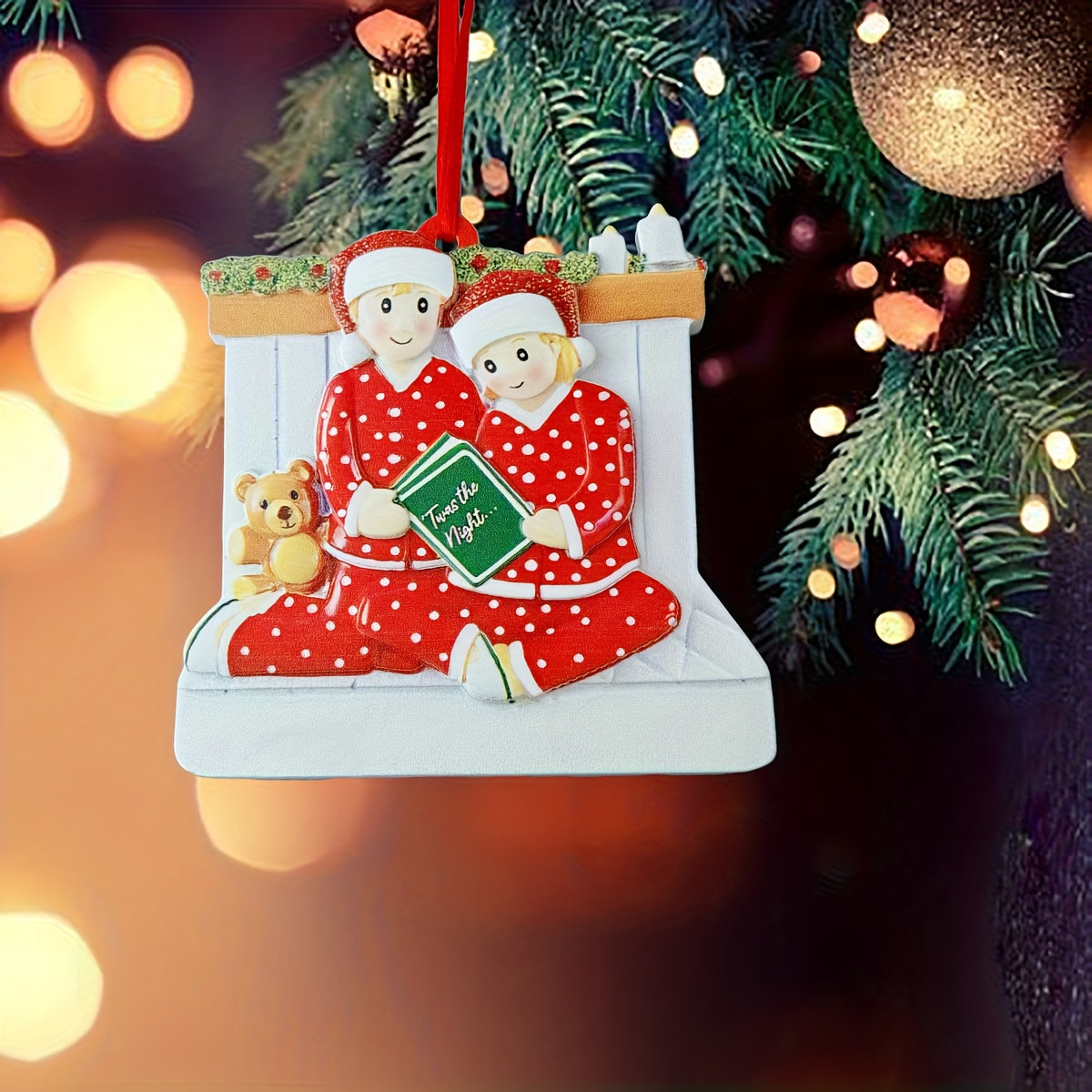 DIY Personalized custom pendant, resin material, family Christmas decoration pendant that can be customized with names/words