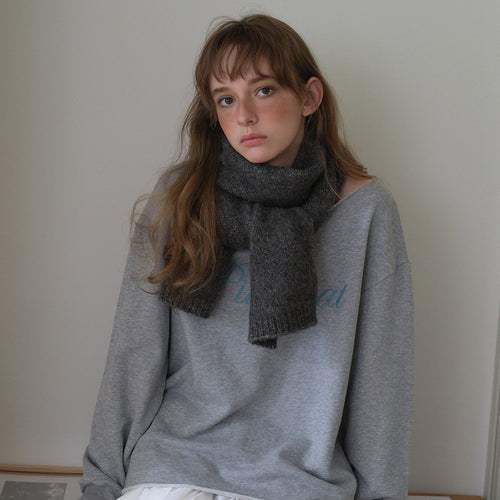 40% plateau yak wool scarf men's winter simple gray soft warm wool scarf