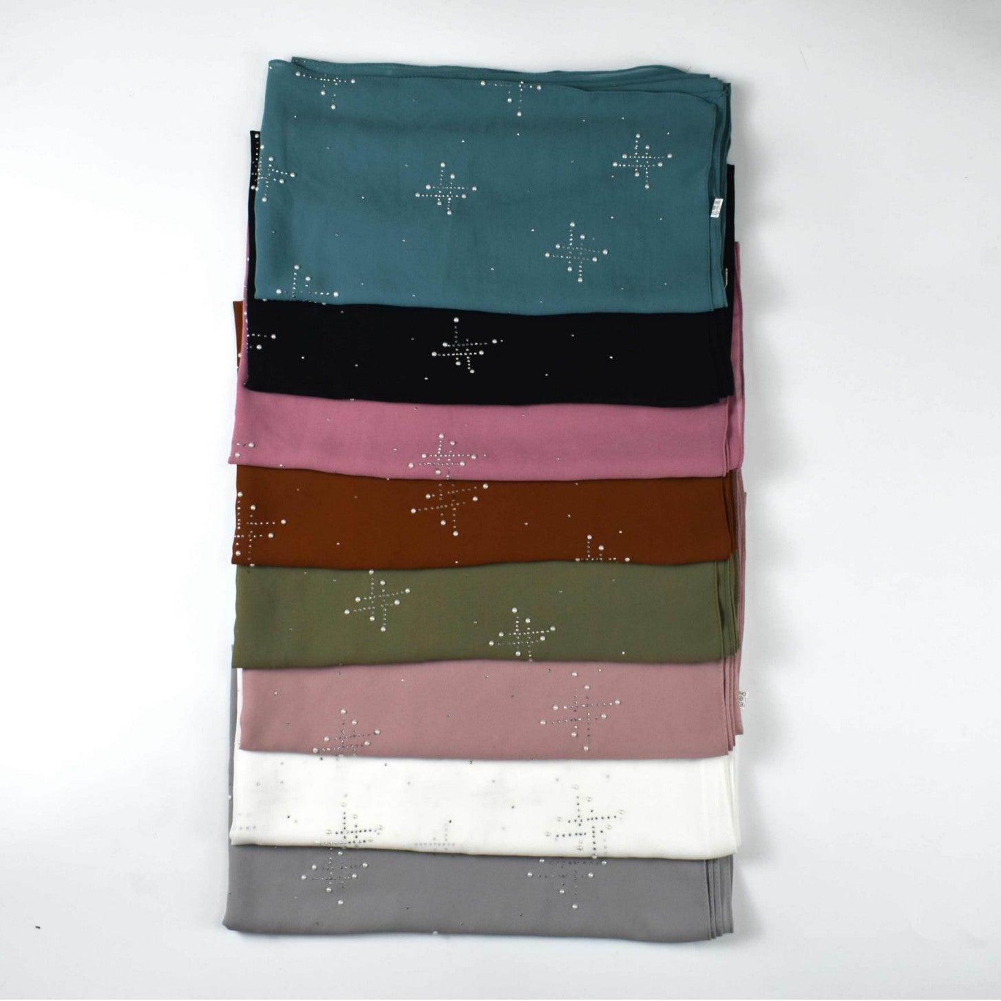 New pearl chiffon scarf, ceramic hot diamond  scarf, Malaysian hijab Middle East headscarf