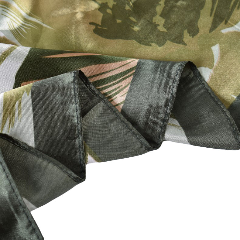 Fashion autumn and winter new 90-color diced imitation silk feather square silk scarf, scarf