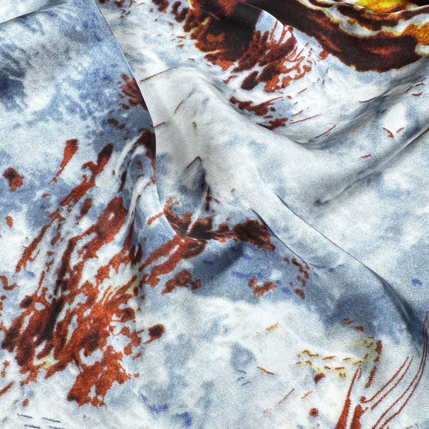 Literature and art Oil painting Beautiful brocade long silk scarf, fashionable and versatile girl air-conditioned room with shawl, scarf