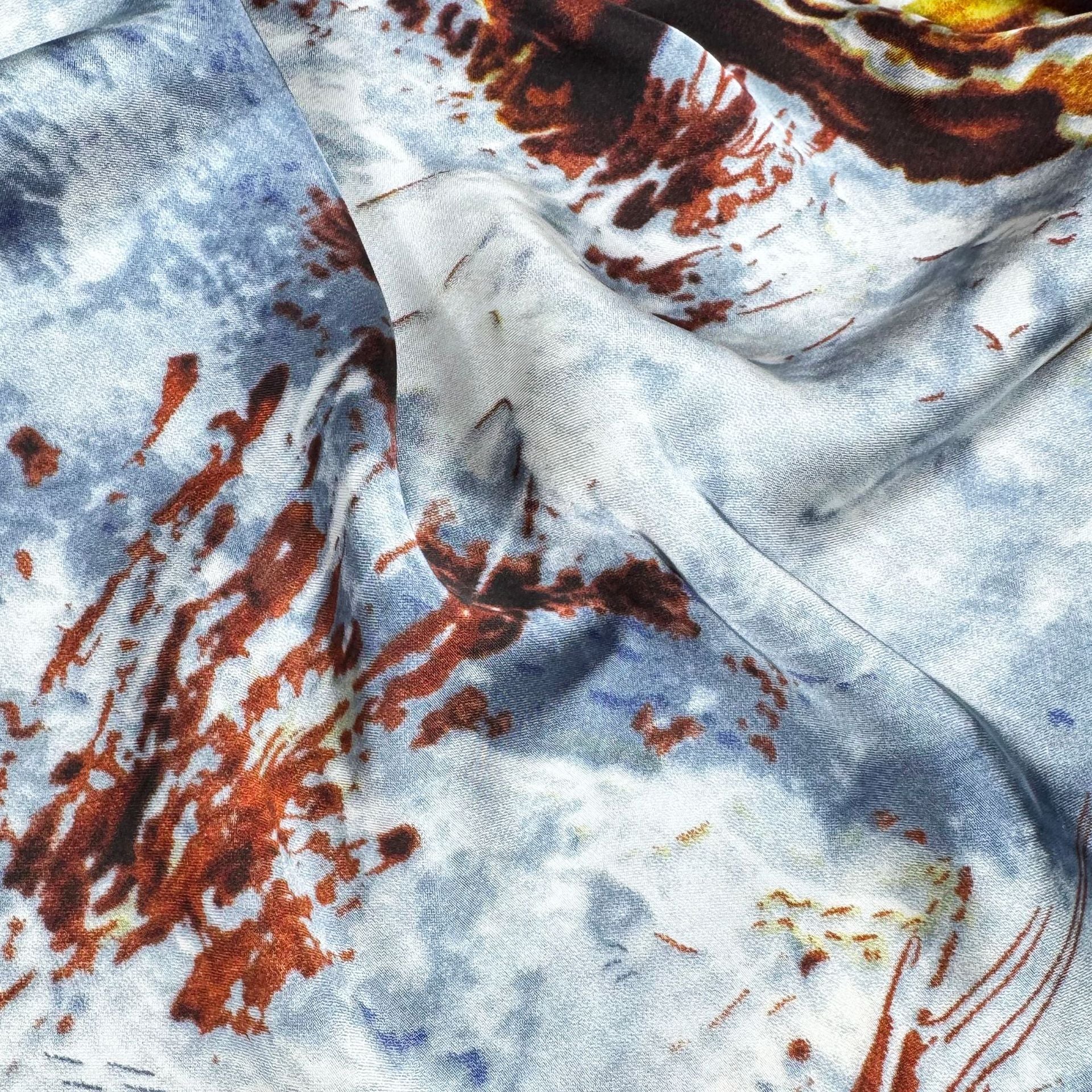 Literature and art Oil painting Beautiful brocade long silk scarf, fashionable and versatile girl air-conditioned room with shawl, scarf