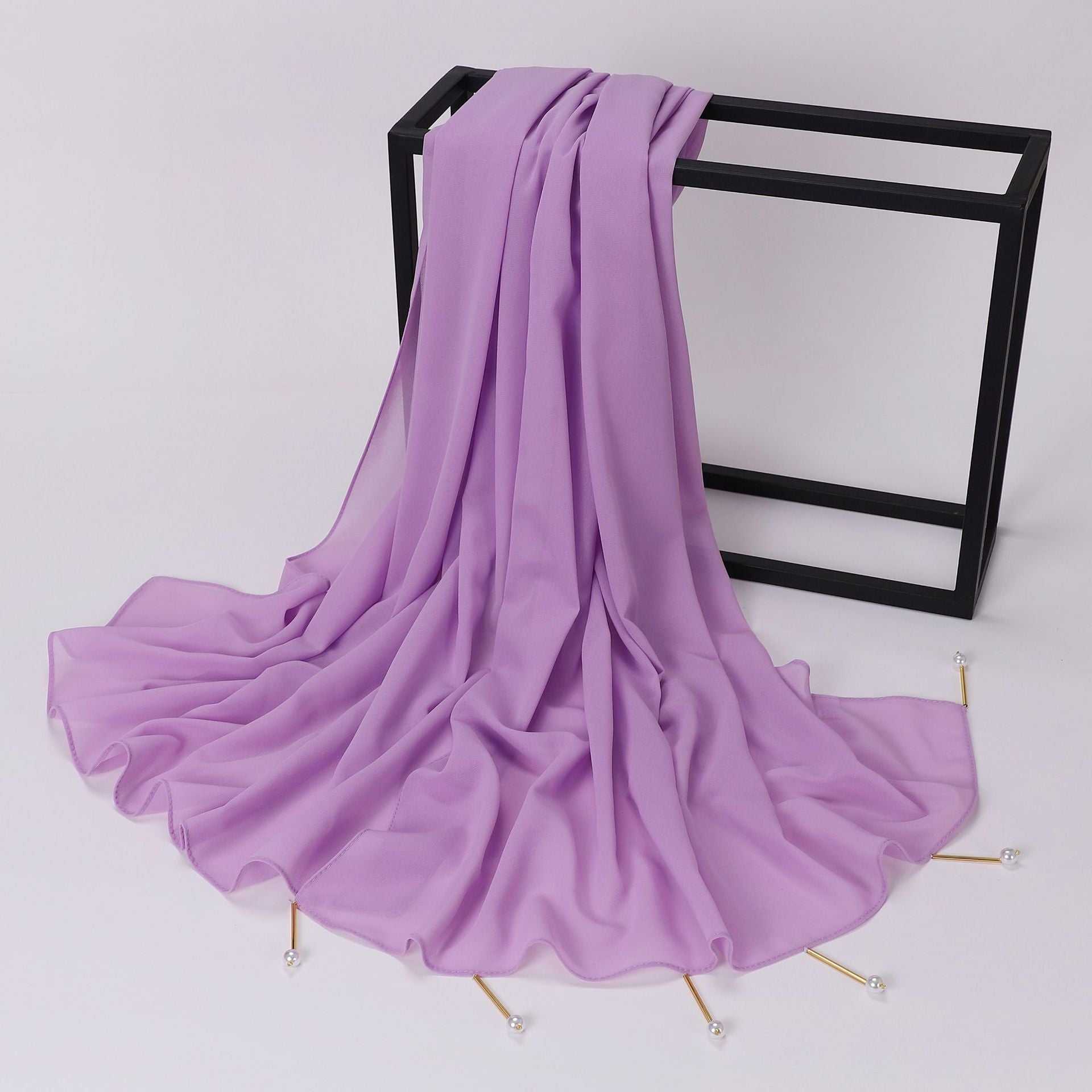 New pearl chiffon scarf Middle East Africa South East Asia headscarf hijab